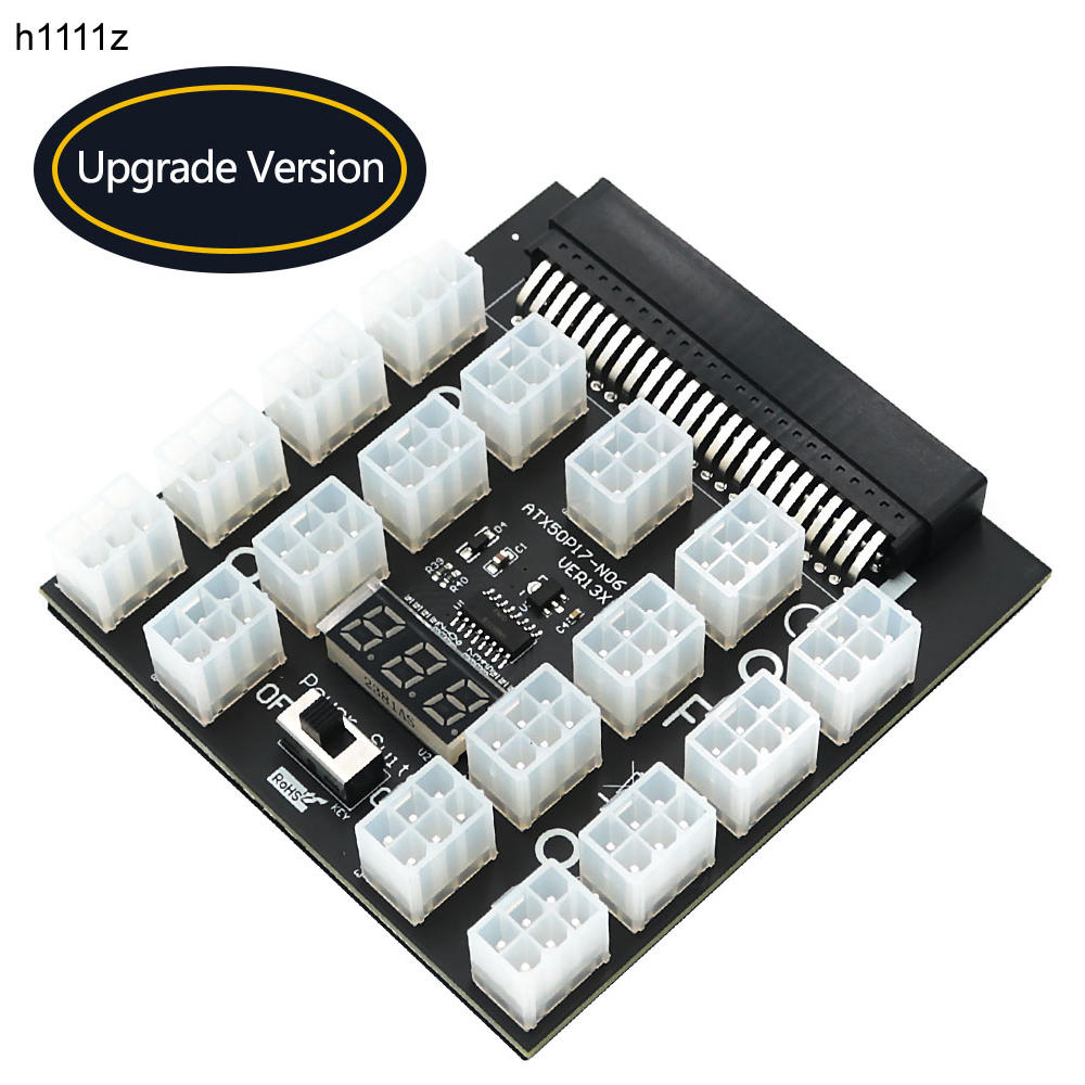 PCI-E 12V 50Pin to ATX 17 x 6P - 2000W Atx Mining Power Supply ulasan dan harga