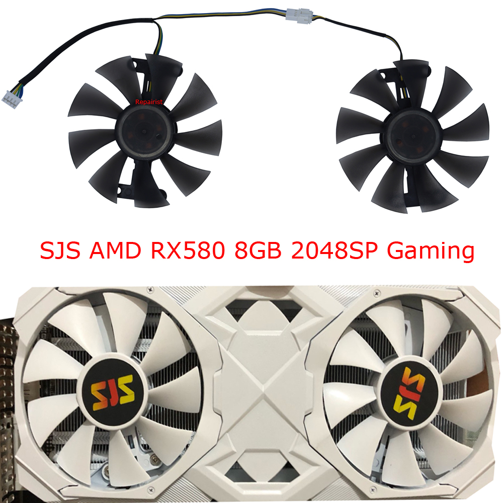 2Pcs/Set,Video Card Fan,85MM D - Rx 580 8Gb 2048Sp Gpu ulasan dan harga